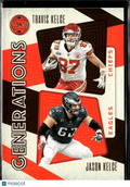 Travis Kelce / Jason Kelce 2023 Legacy Generations Insert Eagles Chiefs