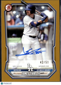 James Tibbs III 2026 Bowman Auto Autograph GOLD 42/50 Los Angeles Dodgers