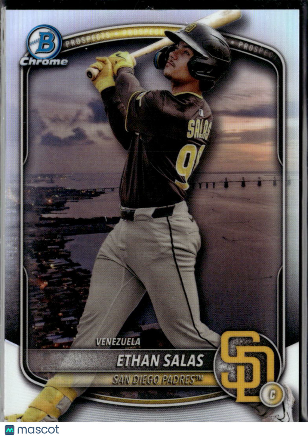 Ethan Salas 2025 Bowman Chrome International SSP San Diego Padres