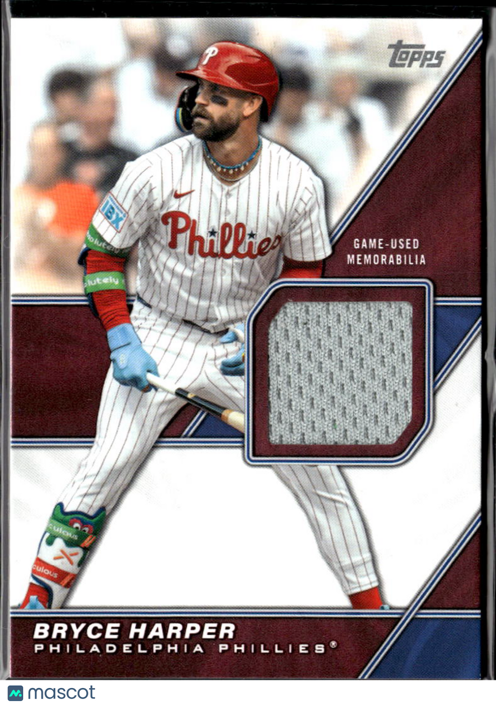 Bryce Harper 2026 Topps Game Worn Jersey Patch Philadelphia Phillies