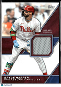 Bryce Harper 2026 Topps Game Worn Jersey Patch Philadelphia Phillies