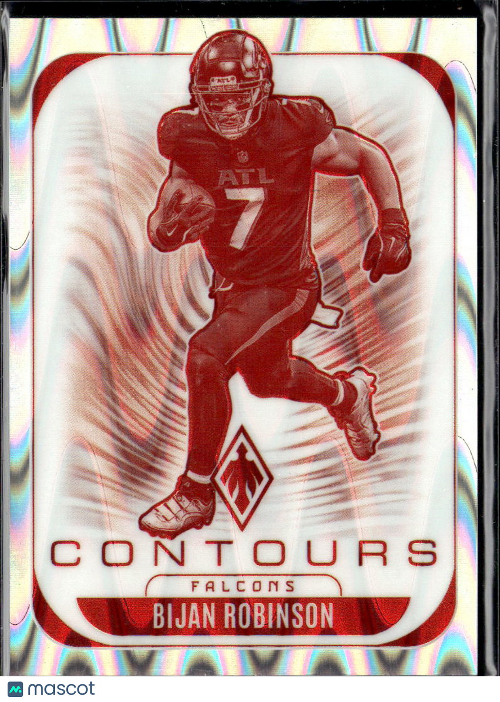 Bijan Robinson 2025 Phoenix Lava Raywave Contours 41/99 Atlanta Falcons