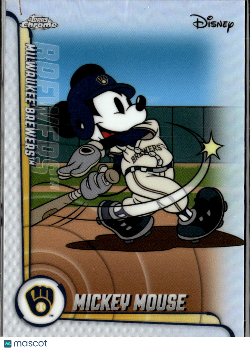 Mickey Mouse 2026 Topps Chrome Disney SSP CASE HIT Milwaukee Brewers #MLBH-47