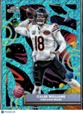 Caleb Williams 2025 Topps Chrome Cosmic Aqua Equinox Refractor /199 Bears