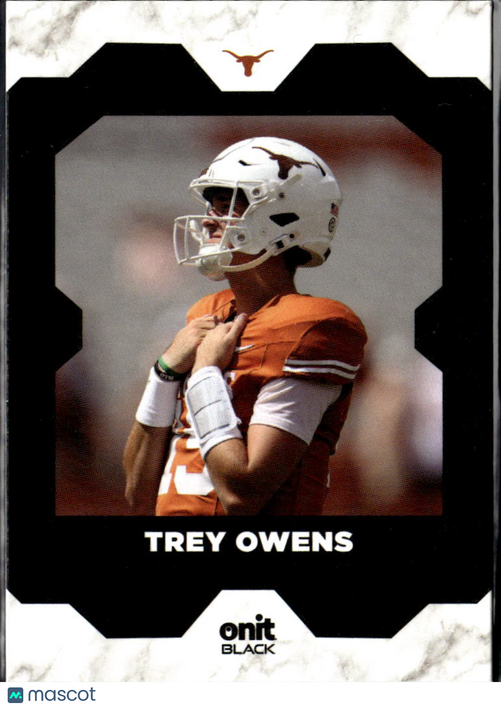 Trey Owens 2025 ONIT Black Rookie RC 1/1 Texas Longhorns