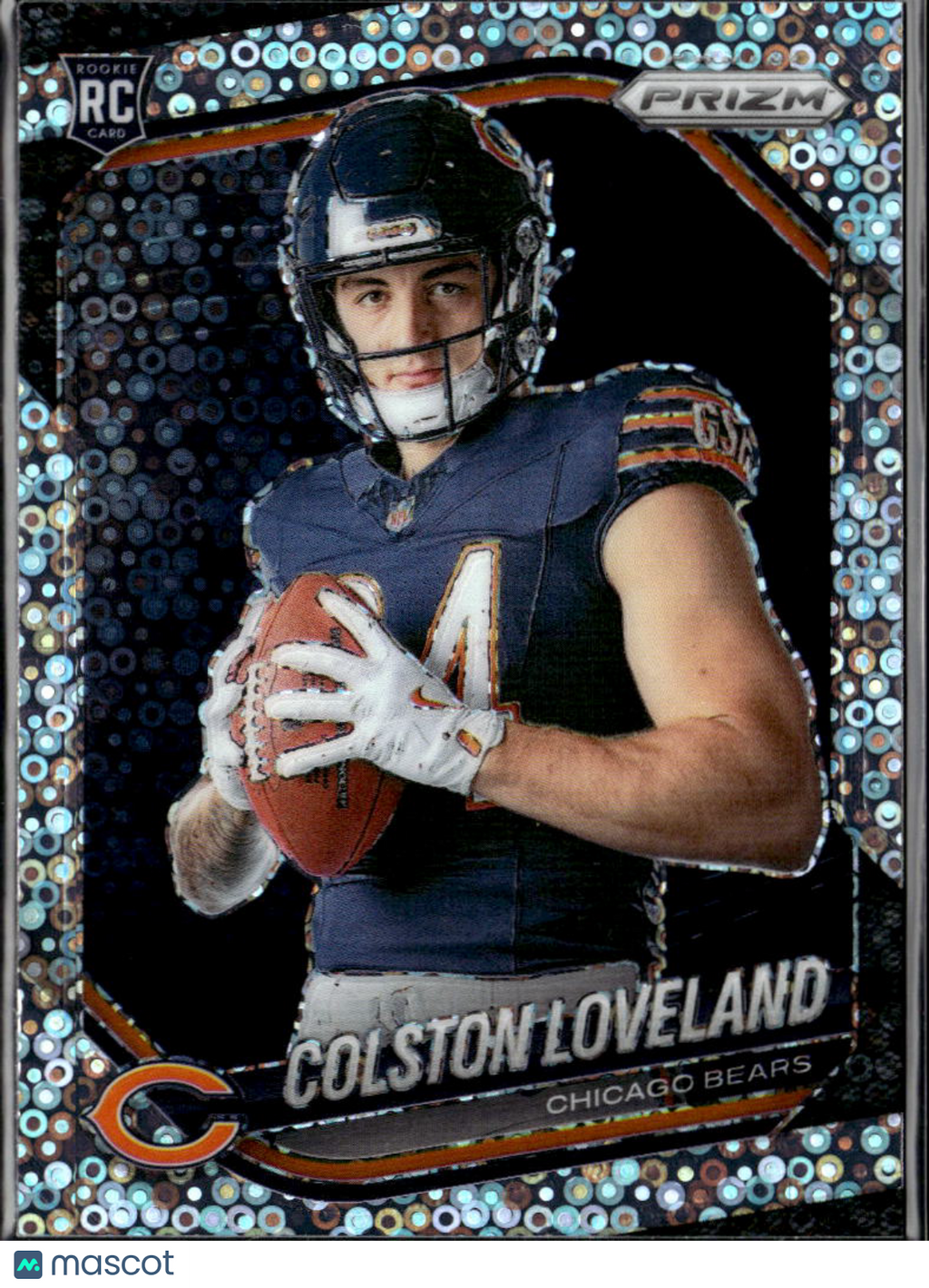 Colston Loveland 2025 Prizm Variation Disco Prizm Rookie RC Chicago Bears