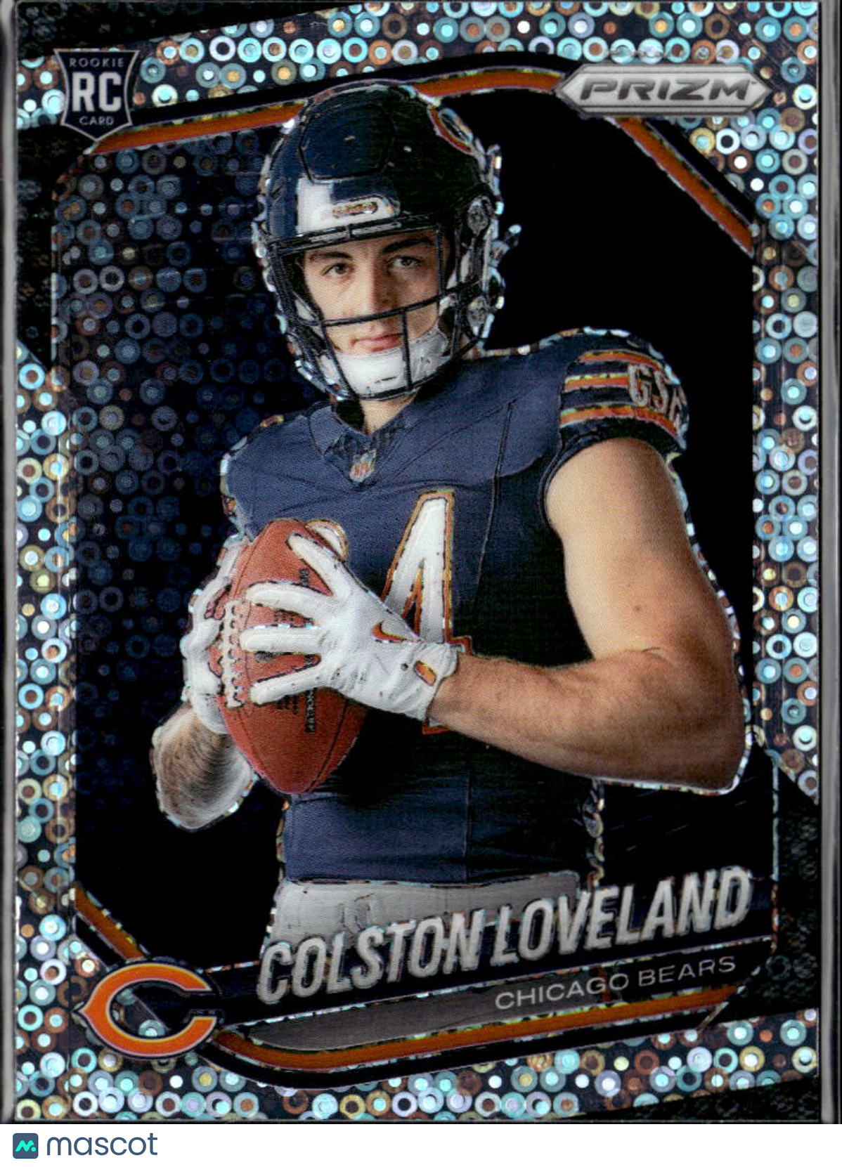 Colston Loveland 2025 Prizm Variation Disco Prizm Rookie RC Chicago Bears