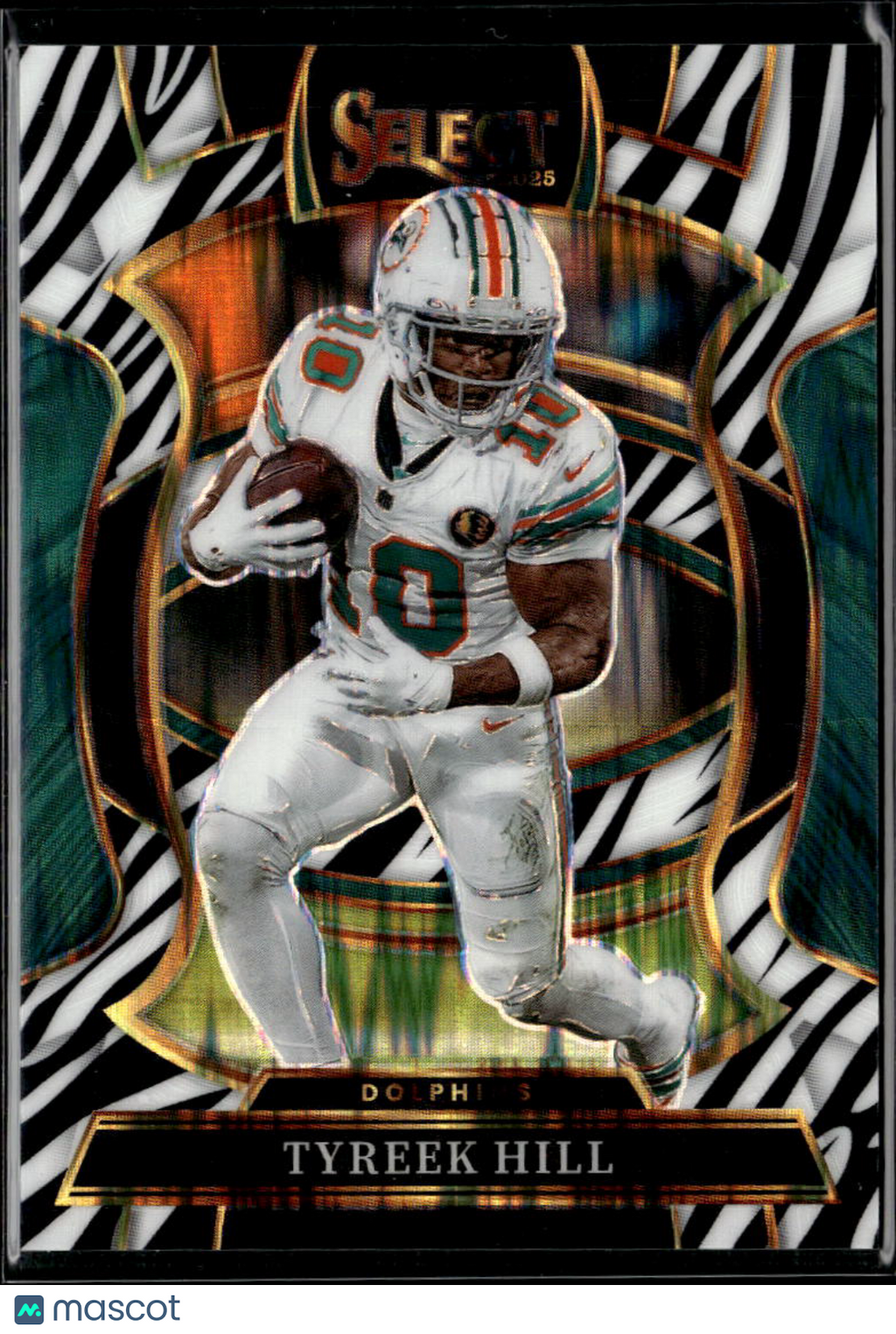 Tyreek Hill 2025 Select Zebra Prizm SSP SHORTPRINT Miami Dolphins