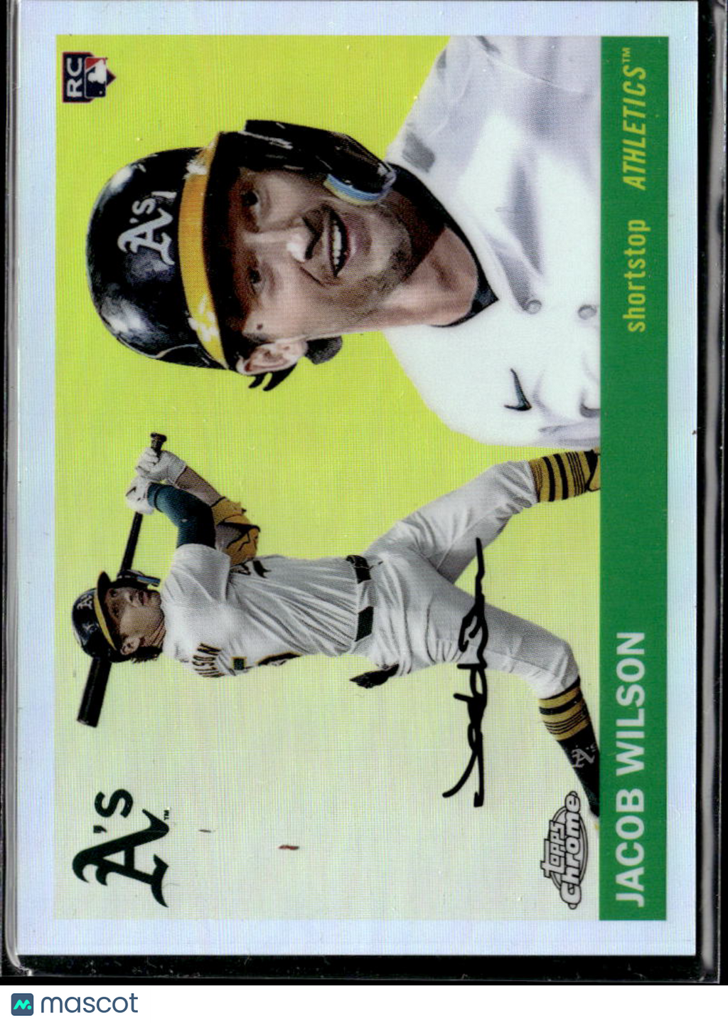 Jacob Wilson 2025 Topps Chrome Platinum Image Variation SSP RC Oakland Athletics
