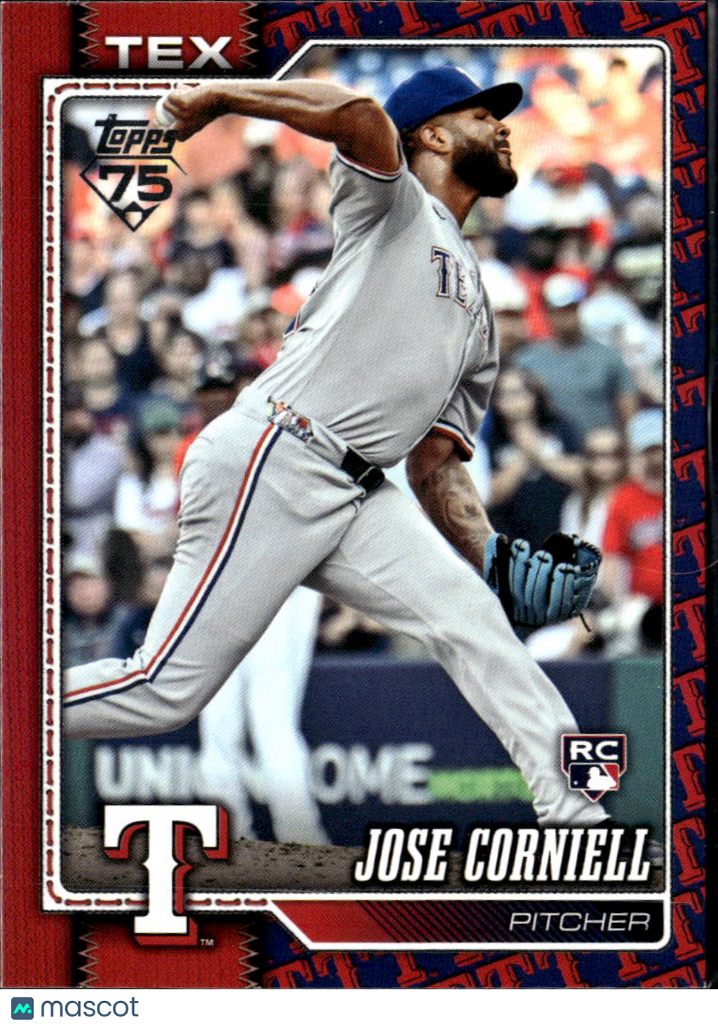 Jose Corniell 2026 Topps Team Logo SSP Rookie RC Texas Rangers
