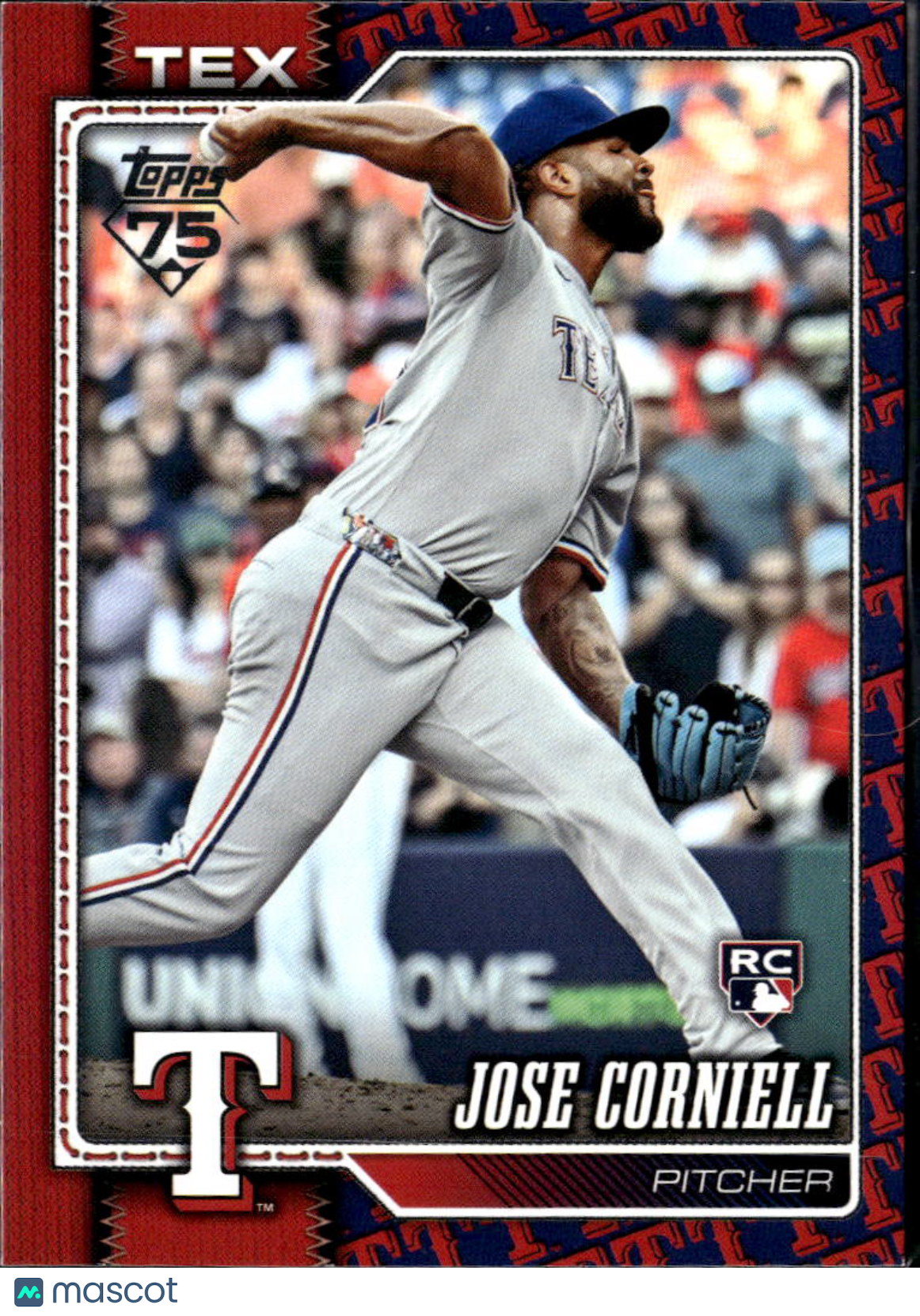 Jose Corniell 2026 Topps Team Logo SSP Rookie RC Texas Rangers