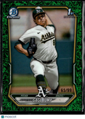Gage Jump 2026 Bowman Chrome 1st Green Grass Refractor 65/99 Oakland Athletics