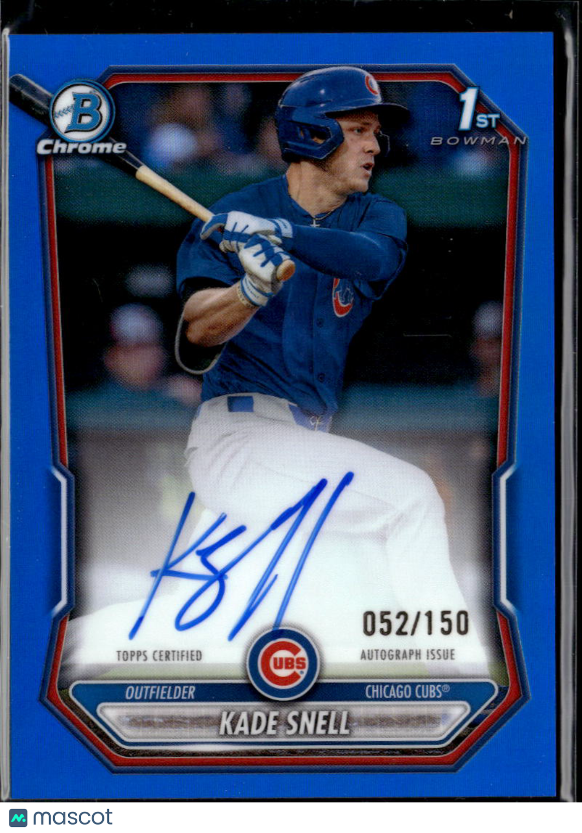 Kade Snell 2026 Bowman Chrome 1st Auto Autograph RC 52/150 Chicago Cubs