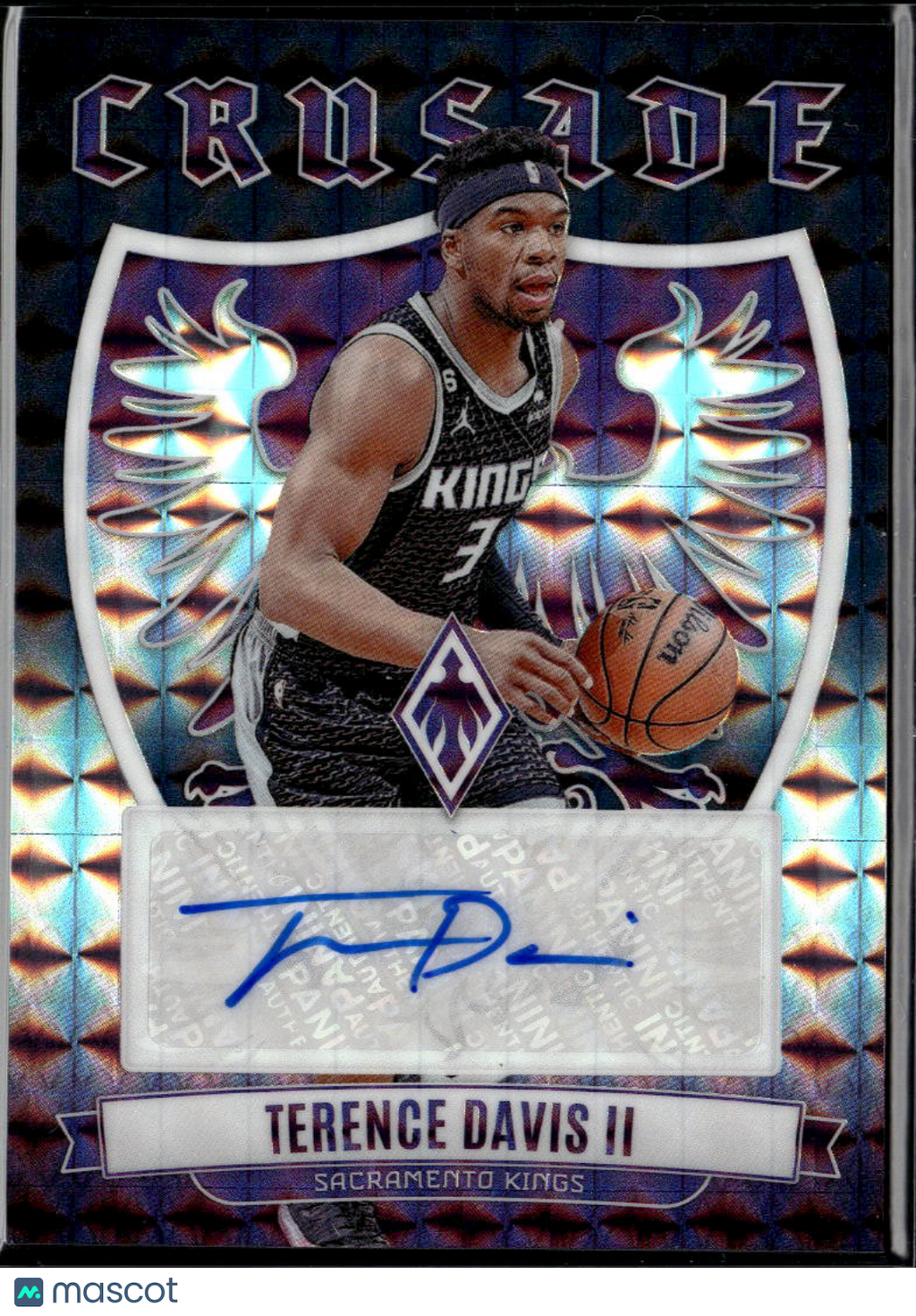 Terence Davis II 2024 Phoenix Crusade Auto Autograph Black 1/1 Sacramento Kings