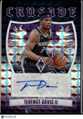 Terence Davis II 2024 Phoenix Crusade Auto Autograph Black 1/1 Sacramento Kings