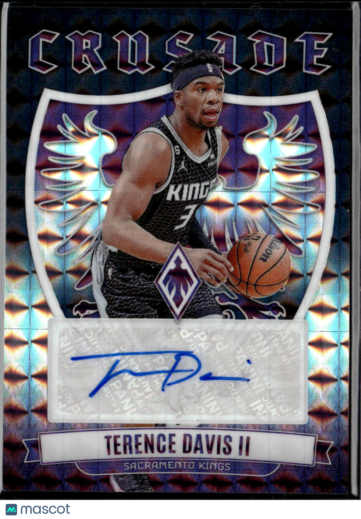 Terence Davis II 2024 Phoenix Crusade Auto Autograph Black 1/1 Sacramento Kings