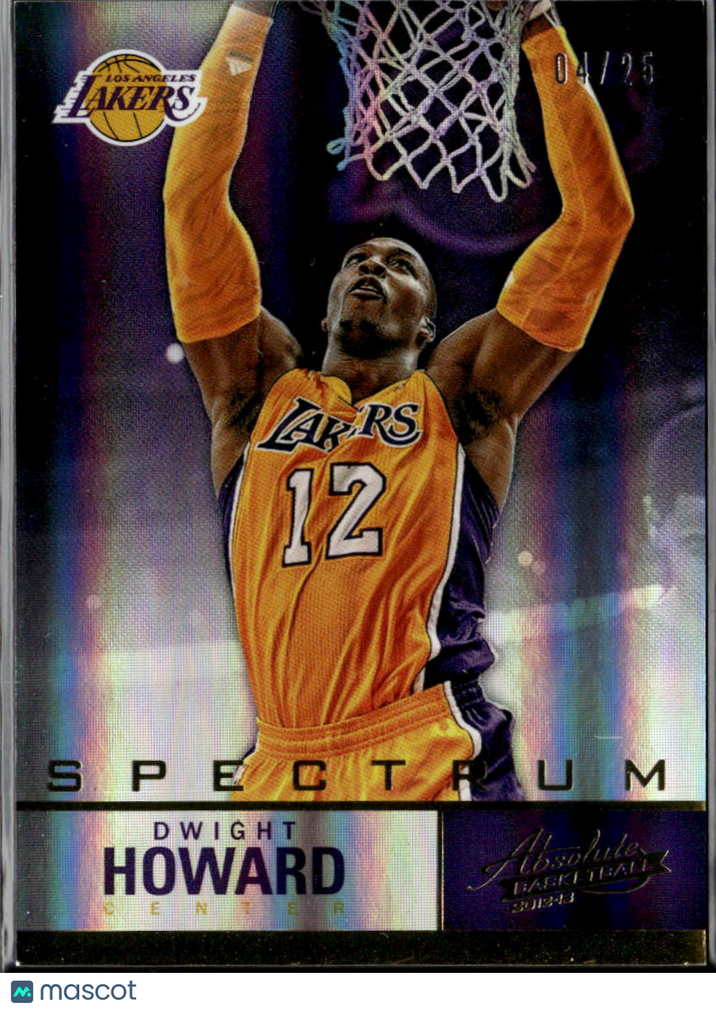 Dwight Howard 2012-13 Absolute GOLD Spectrum 4/25 Los Angeles Lakers