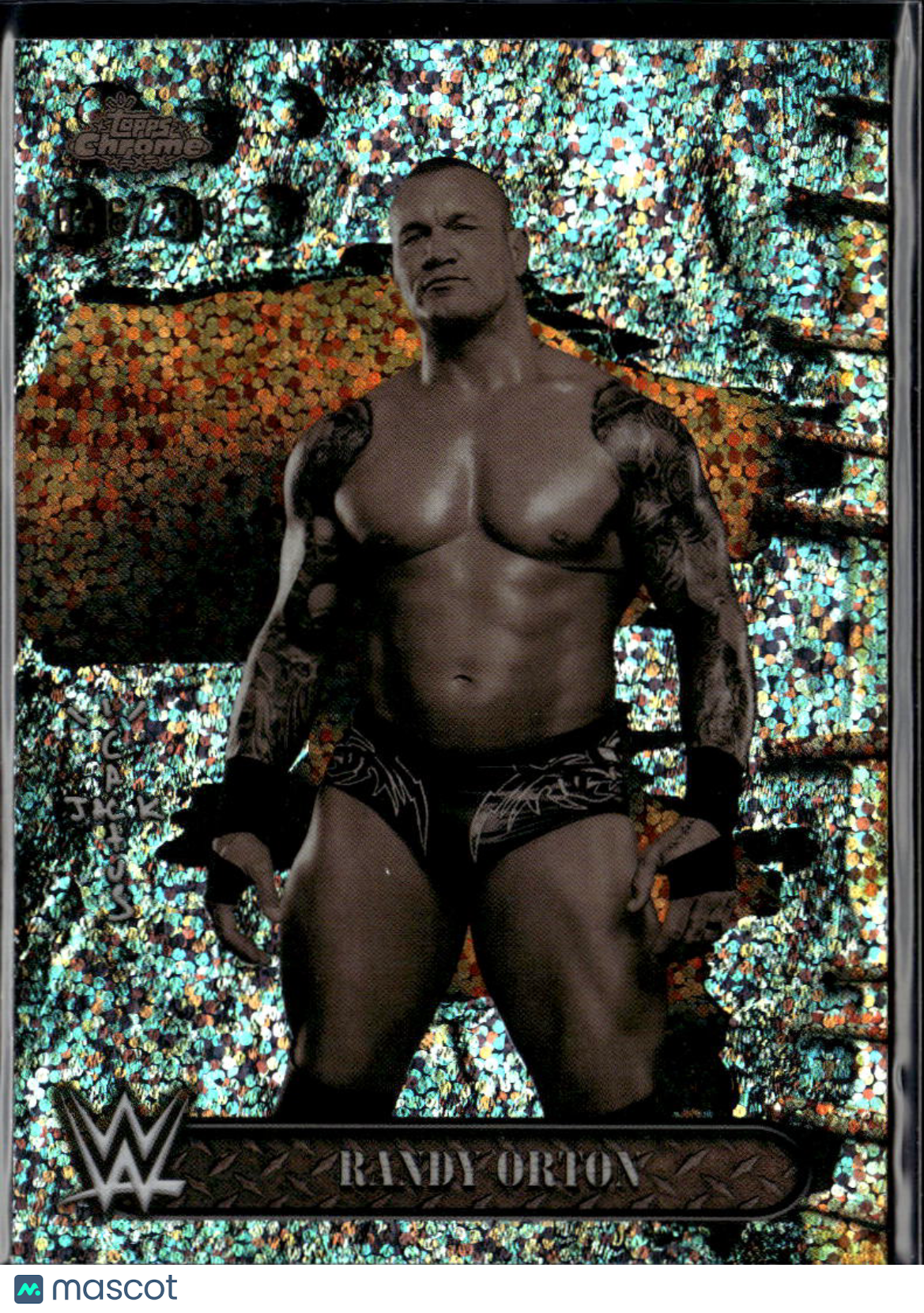 Randy Orton 2025 Topps Chrome Cactus Jack WWE Speckle Refractor 46/299