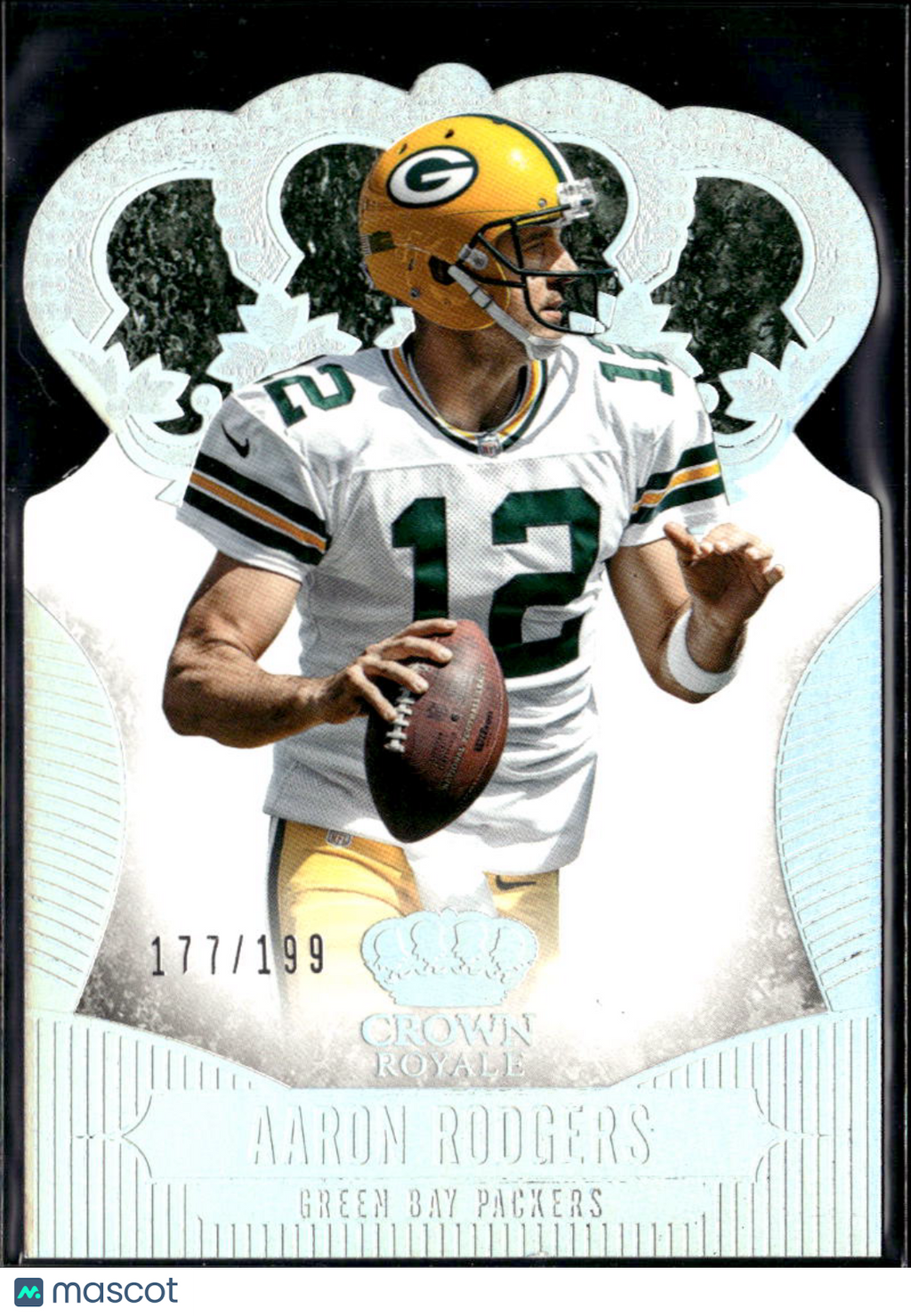 Aaron Rodgers 2014 Panini Crown Royale Holo Silver 177/199 Green Bay Packers