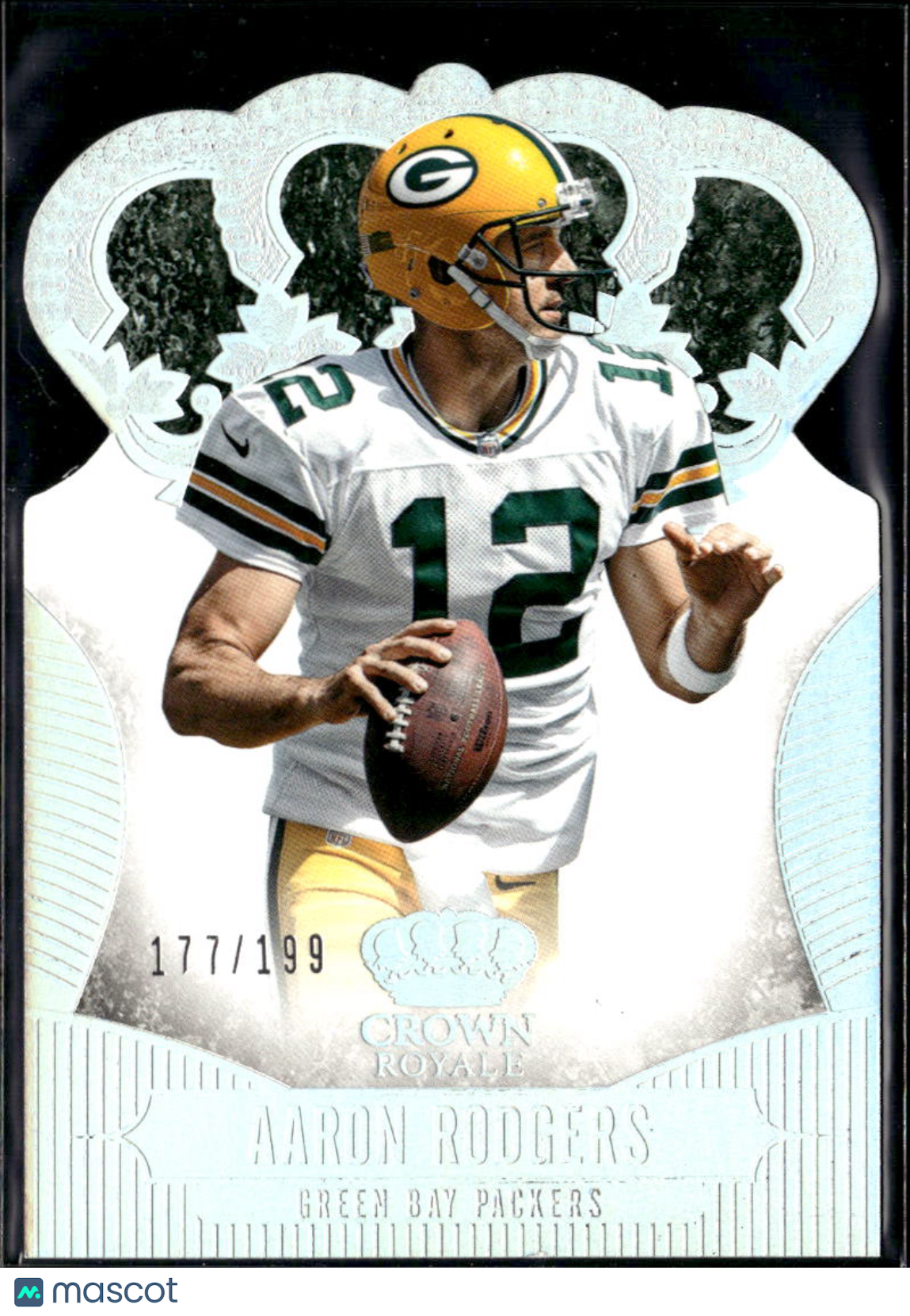 Aaron Rodgers 2014 Panini Crown Royale Holo Silver 177/199 Green Bay Packers