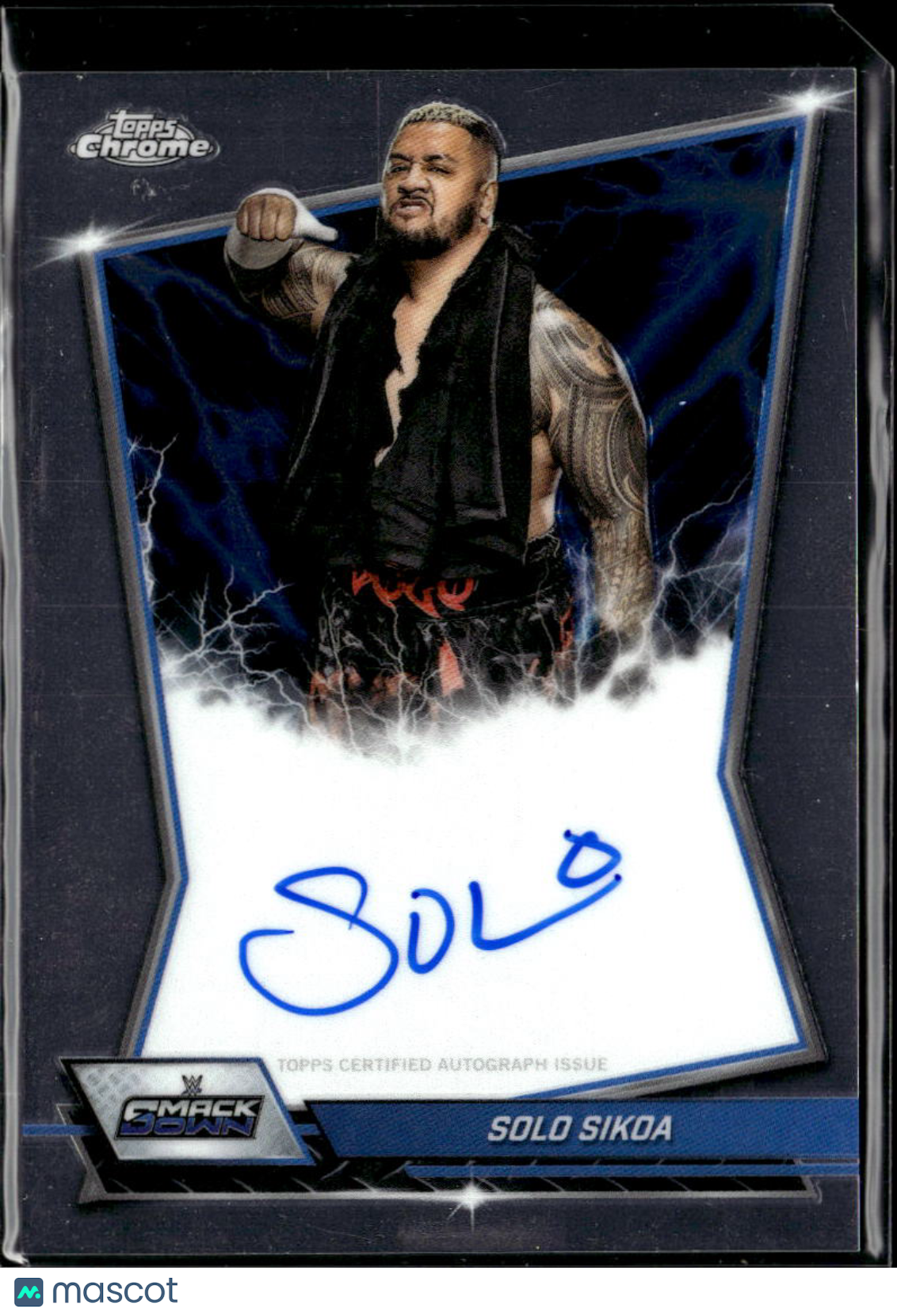 Solo Sikoa 2026 Topps Chrome WWE Auto Autograph The Bloodline