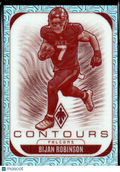 Bijan Robinson 2025 Phoenix Contours Mojo Prizm 52/75 Atlanta Falcons