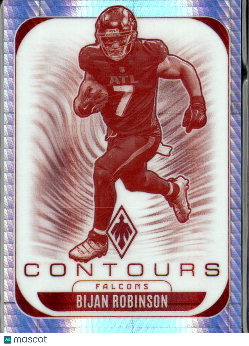 Bijan Robinson 2025 Phoenix Contours Hyper Prizm 72/299 Atlanta Falcons