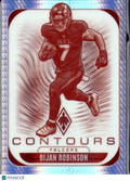 Bijan Robinson 2025 Phoenix Contours Hyper Prizm 72/299 Atlanta Falcons