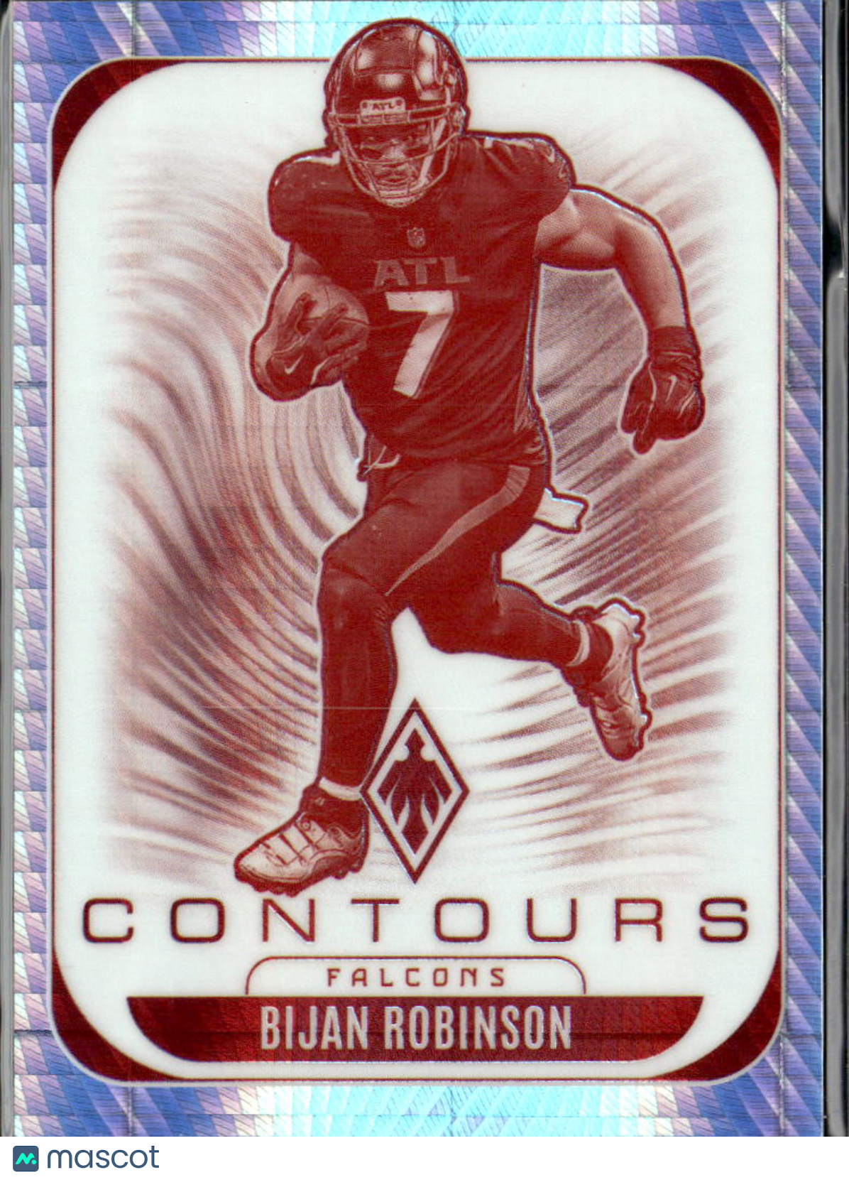 Bijan Robinson 2025 Phoenix Contours Hyper Prizm 72/299 Atlanta Falcons