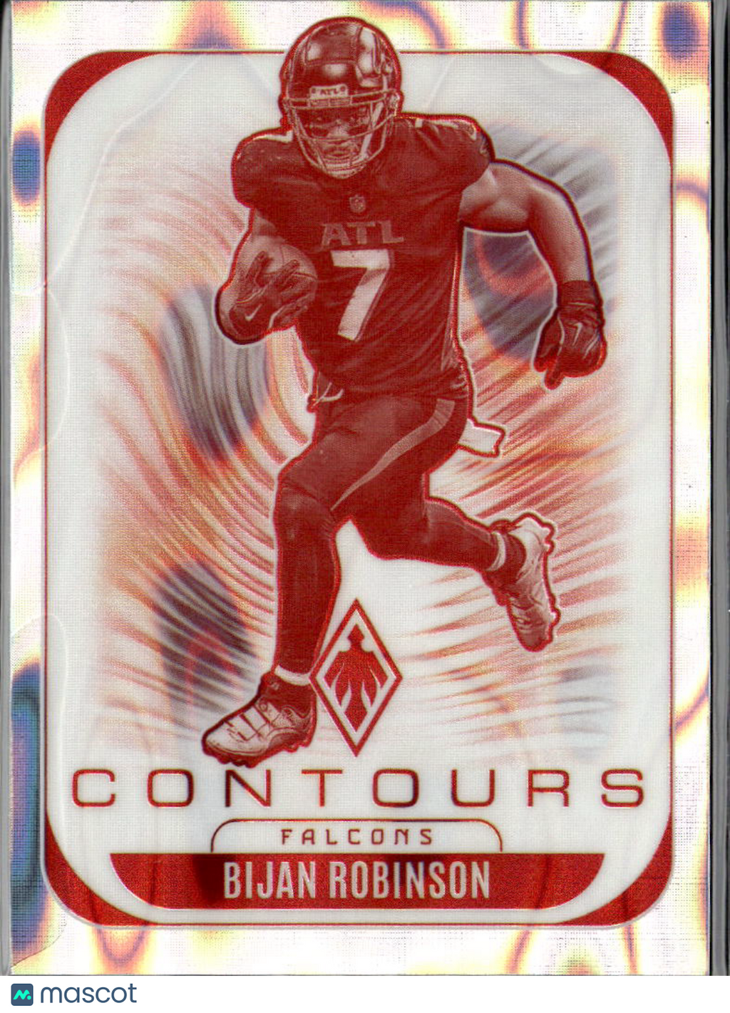 Bijan Robinson 2025 Phoenix Contours Raywave Prizm 193/199 Atlanta Falcons