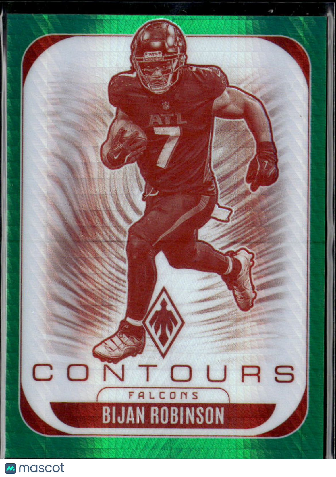 Bijan Robinson 2025 Phoenix Contours Green Hyper 6/99 Atlanta Falcons