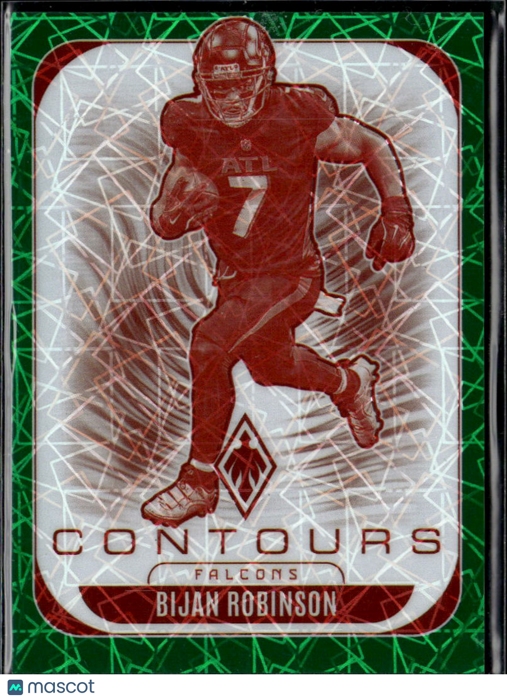 Bijan Robinson 2025 Phoenix Contours Green Velocity 31/49 Atlanta Falcons