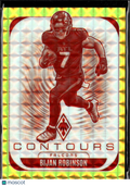 Bijan Robinson 2025 Phoenix Contours Gold 85/149 Atlanta Falcons
