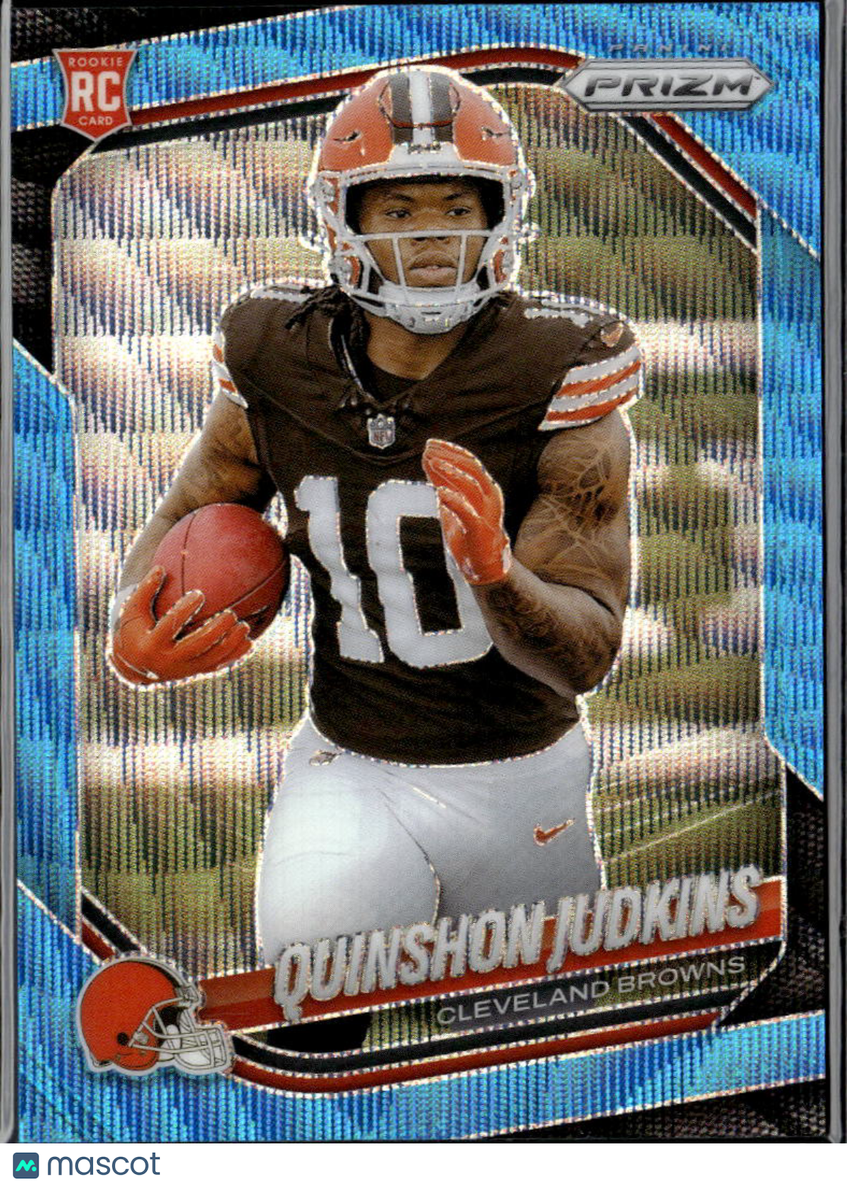 Quinshon Judkins 2025 Prizm Blue Wave Prizm Rookie RC 57/230 Cleveland Browns