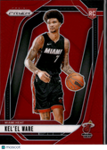 Kel'el Ware 2024-25 Prizm RC Red Prizm Rookie 272/299 Miami Heat