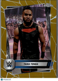 Tama Tonga 2025 Topps Chrome WWE GOLD Refractor 25/50 The Bloodline