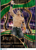 John Cena 2024 Panini Select WWE Ringside Green Prizm #296 WWE