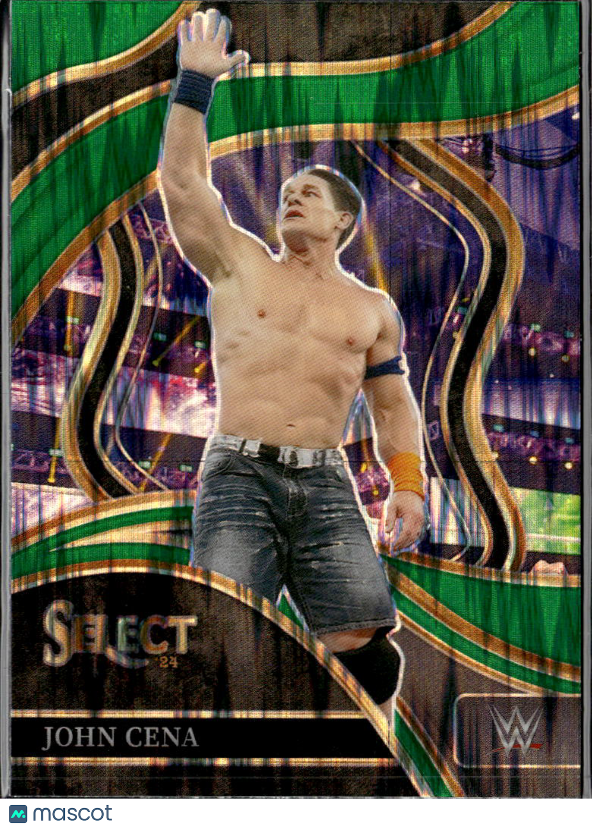 John Cena 2024 Panini Select WWE Ringside Green Prizm #296 WWE