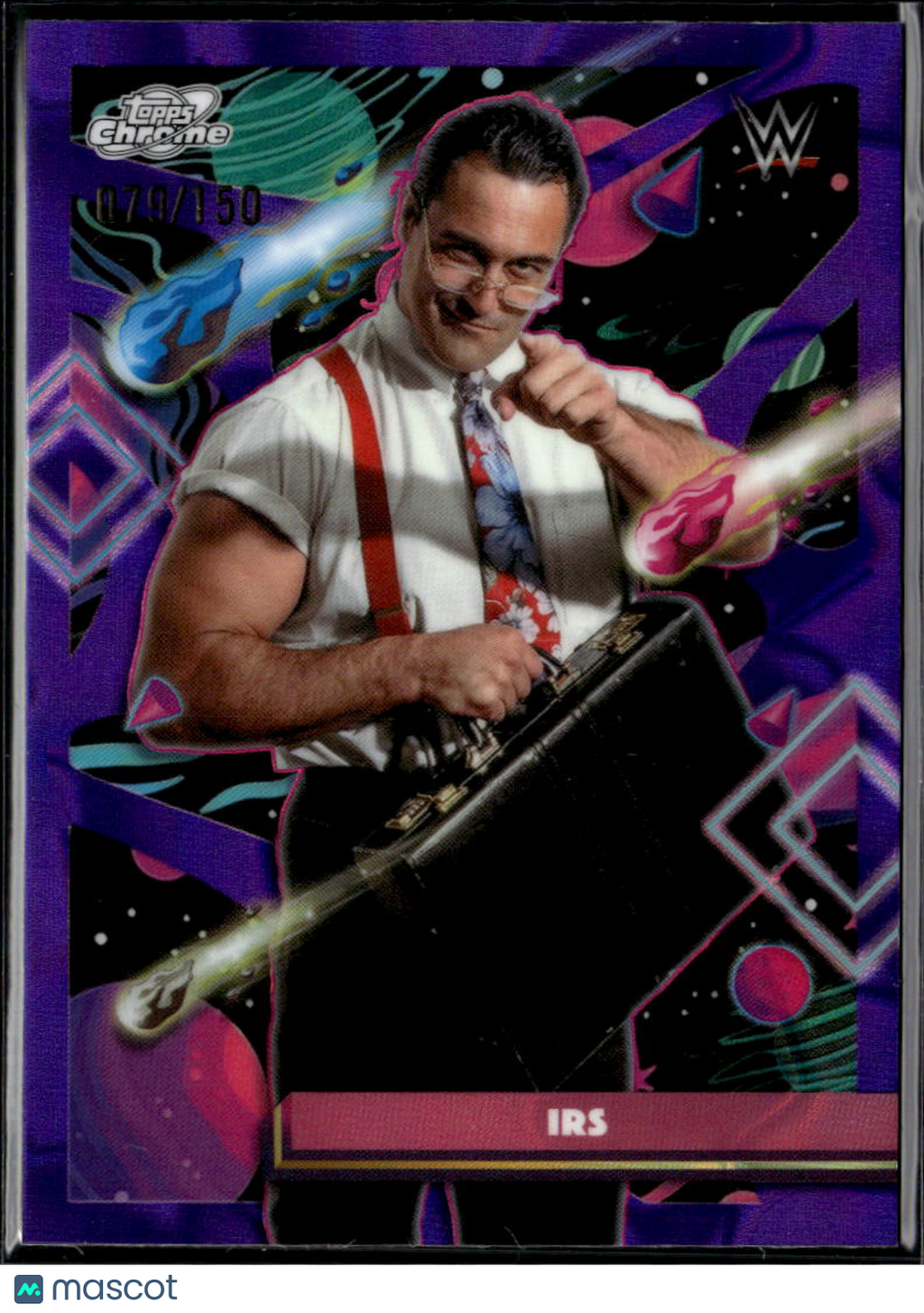 IRS 2026 Topps Chrome Cosmic WWE Purple Refractor 79/150