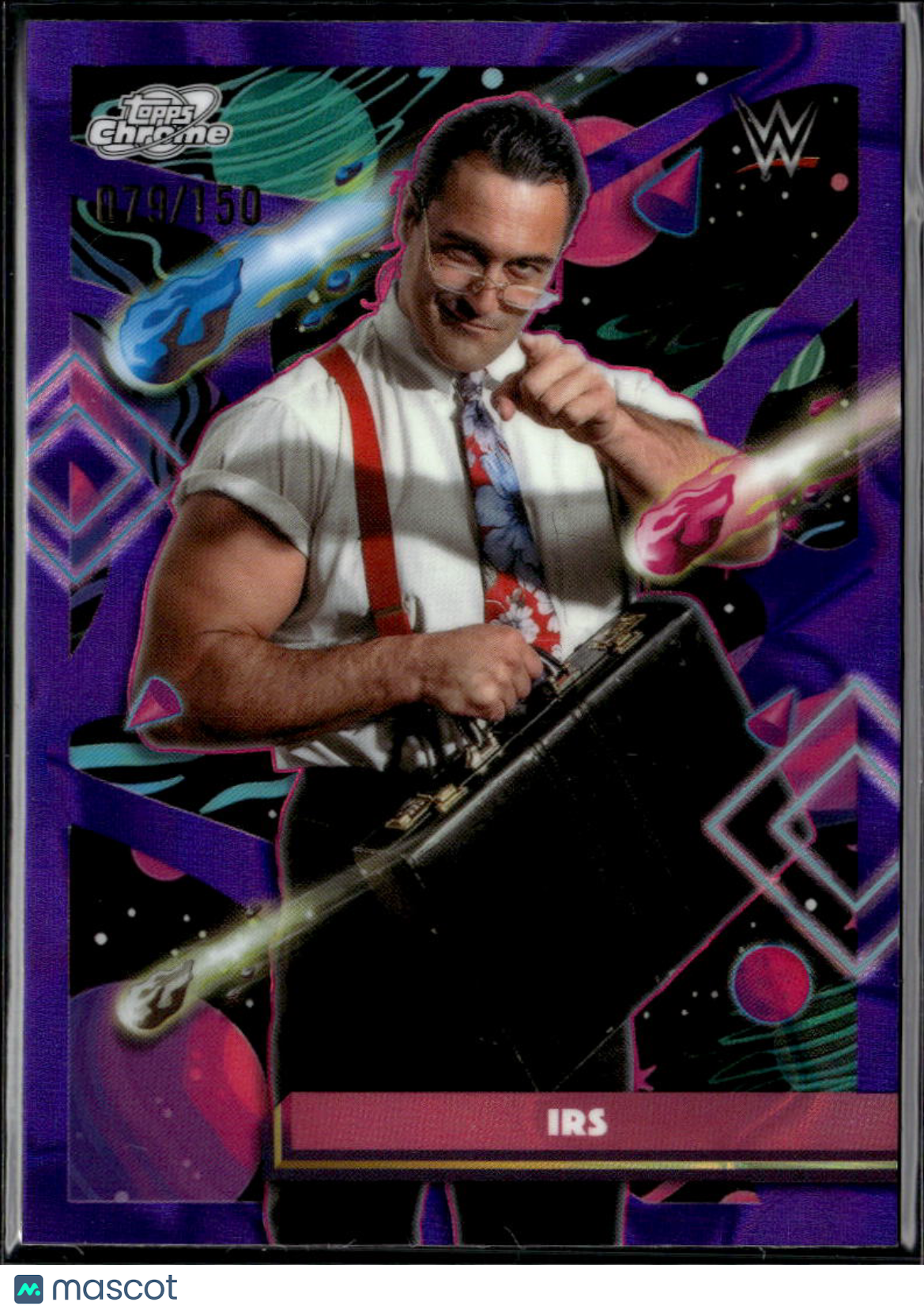 IRS 2026 Topps Chrome Cosmic WWE Purple Refractor 79/150