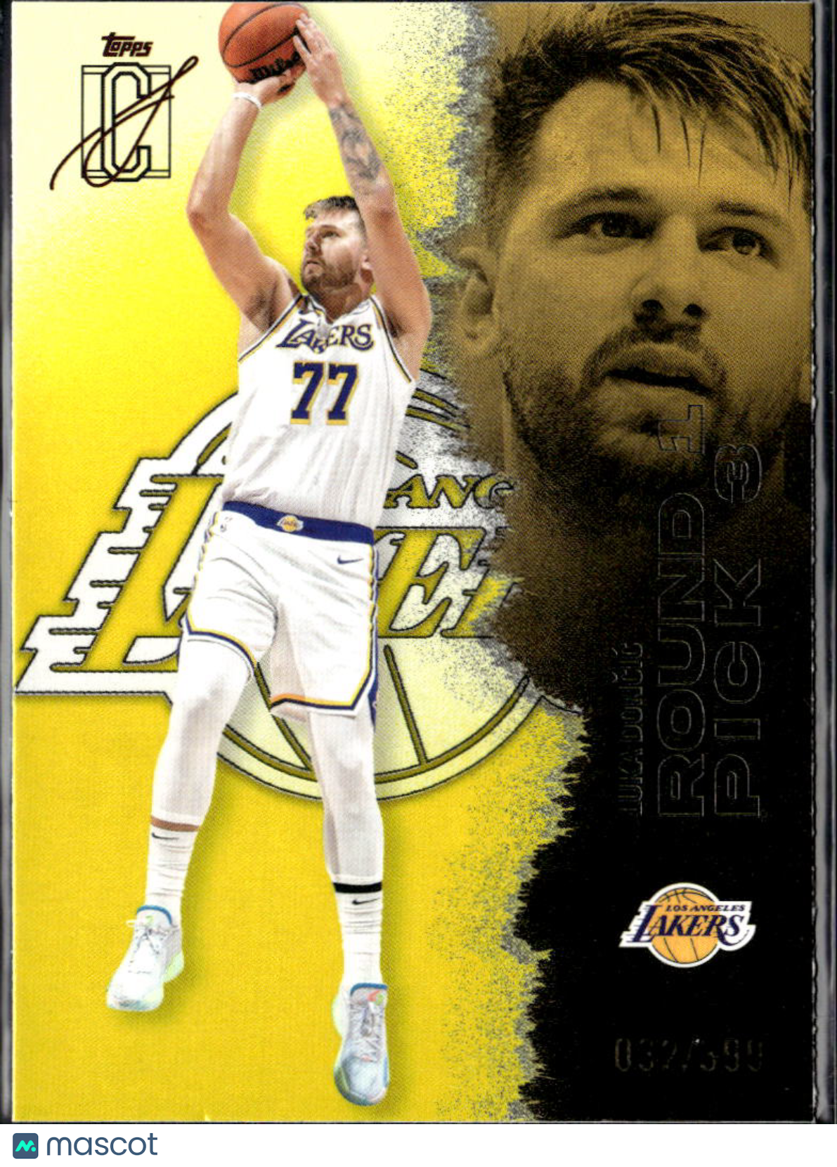 Luka Doncic 2026 Topps Signature Yellow 32/399 Los Angeles Lakers