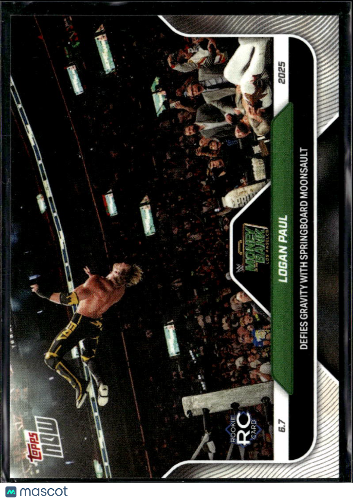 Logan Paul 2025 Topps Now WWE RC Rookie #65 WWE