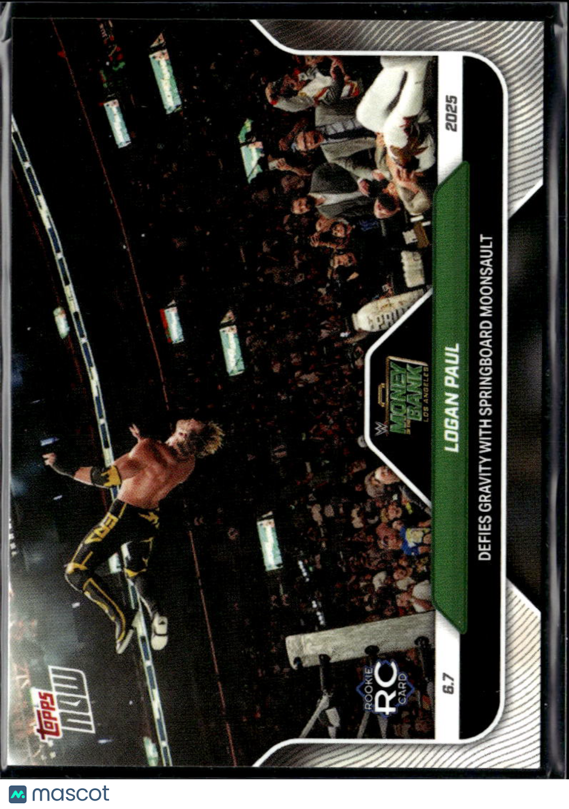 Logan Paul 2025 Topps Now WWE RC Rookie #65 WWE