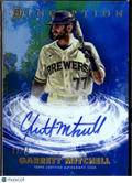 Garrett Mitchell 2021 Bowman Inception Auto Autograph 13/75 Milwaukee Brewers