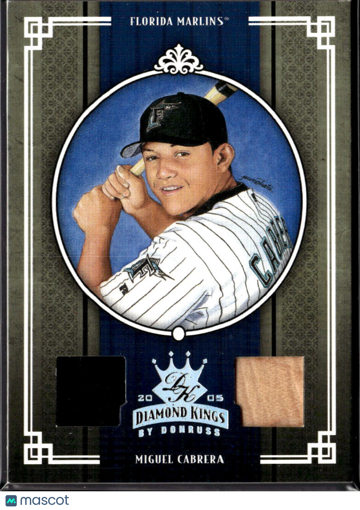Miguel Cabrera 2005 Diamond Kings Game Worn Jersey Bat 55/100 Florida Marlins