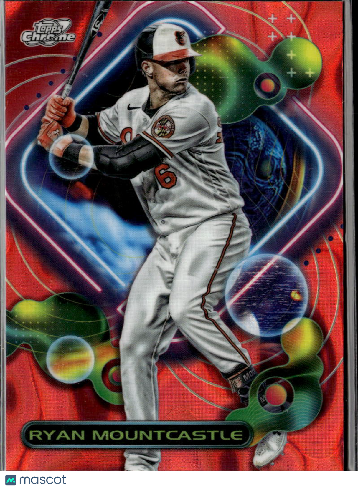 Ryan Mountcastle 2023 Topps Chrome Cosmic Red Refractor /5 Baltimore Orioles