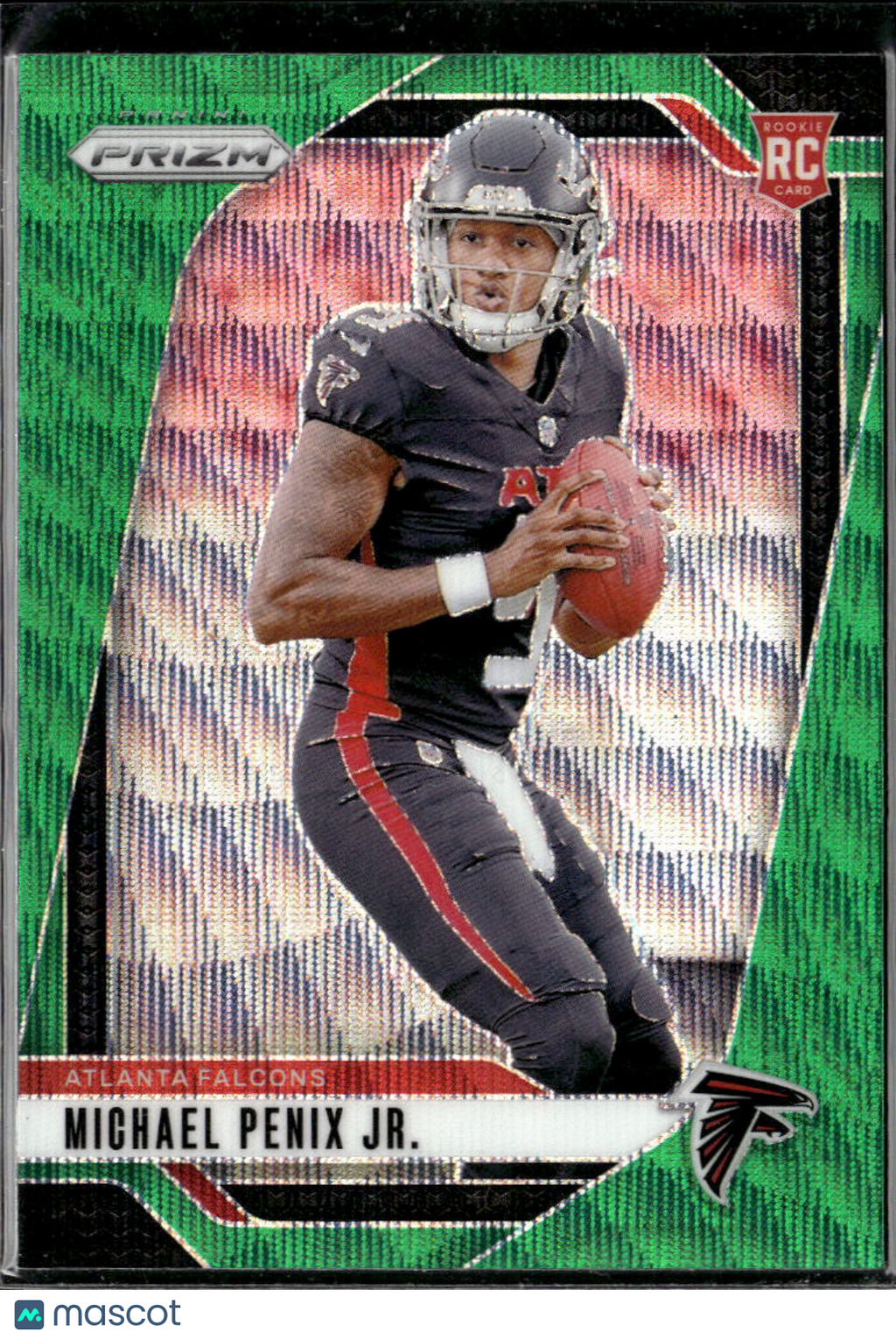 Michael Penix Jr. 2024 Panini Prizm RC Green Wave Prizm Atlanta Falcons