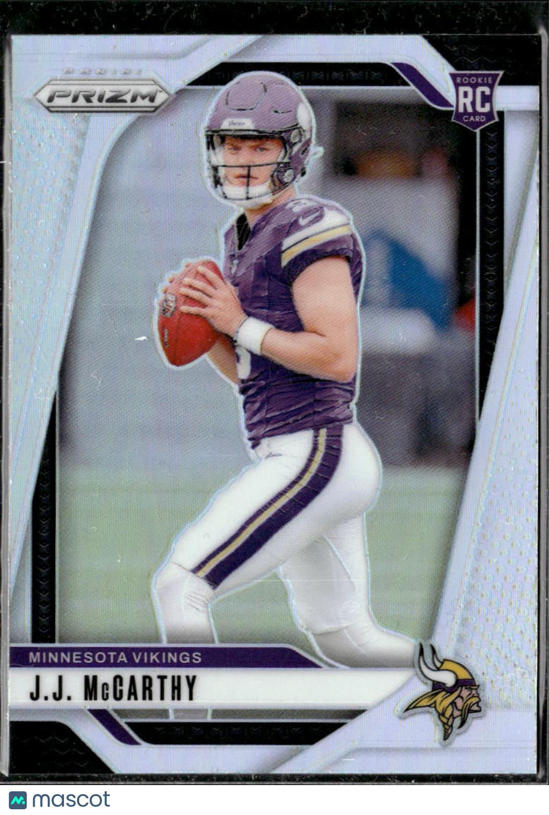 J.J. McCarthy 2024 Panini Prizm Silver Prizm Rookie RC Minnesota Vikings