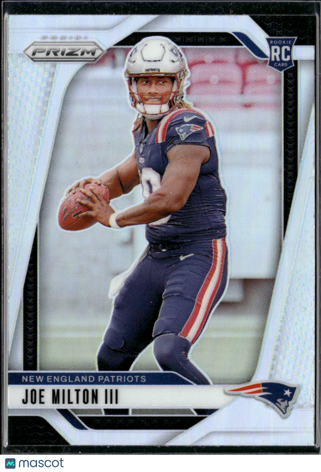 Joe Milton III 2024 Panini Prizm Silver Prizm Rookie RC New England Patriots