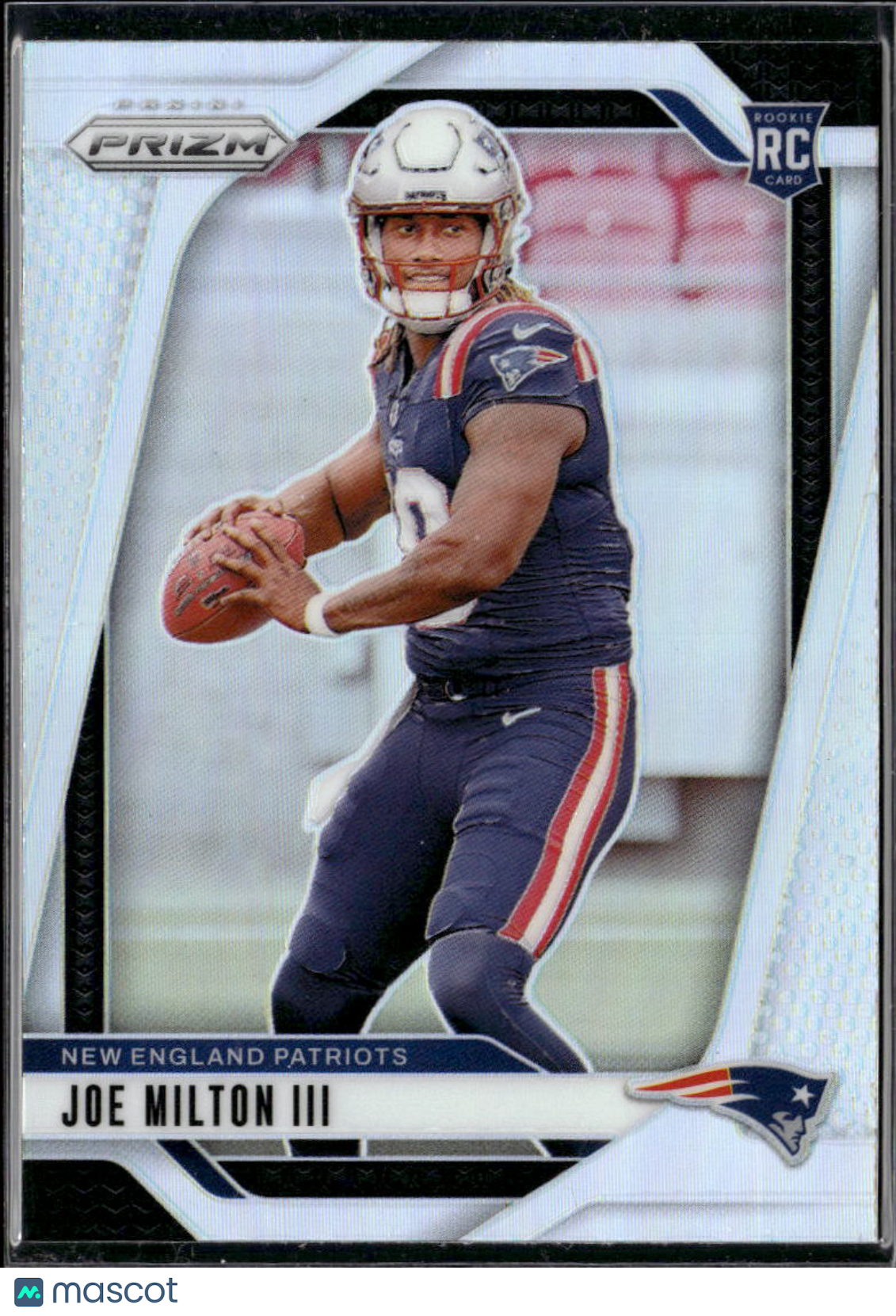 Joe Milton III 2024 Panini Prizm Silver Prizm Rookie RC New England Patriots